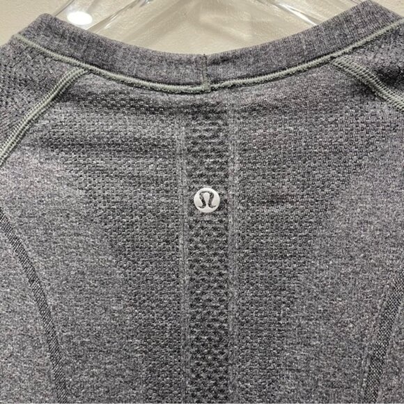 Lululemon Swiftly Tech Long Sleeve Crew Neck Top Grey Size 4 - Picture 8 of 10